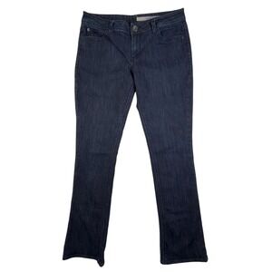 DNKY Womens Sz 10 Dark Blue Wash Jeans Long Inseam 32" Mid Rise